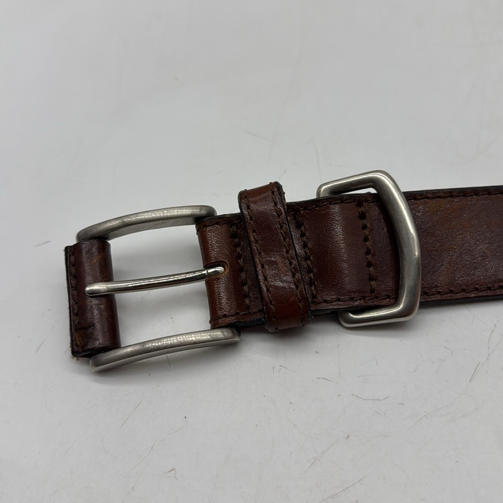 Structure Men's Brown Leather Belt 48"" Long